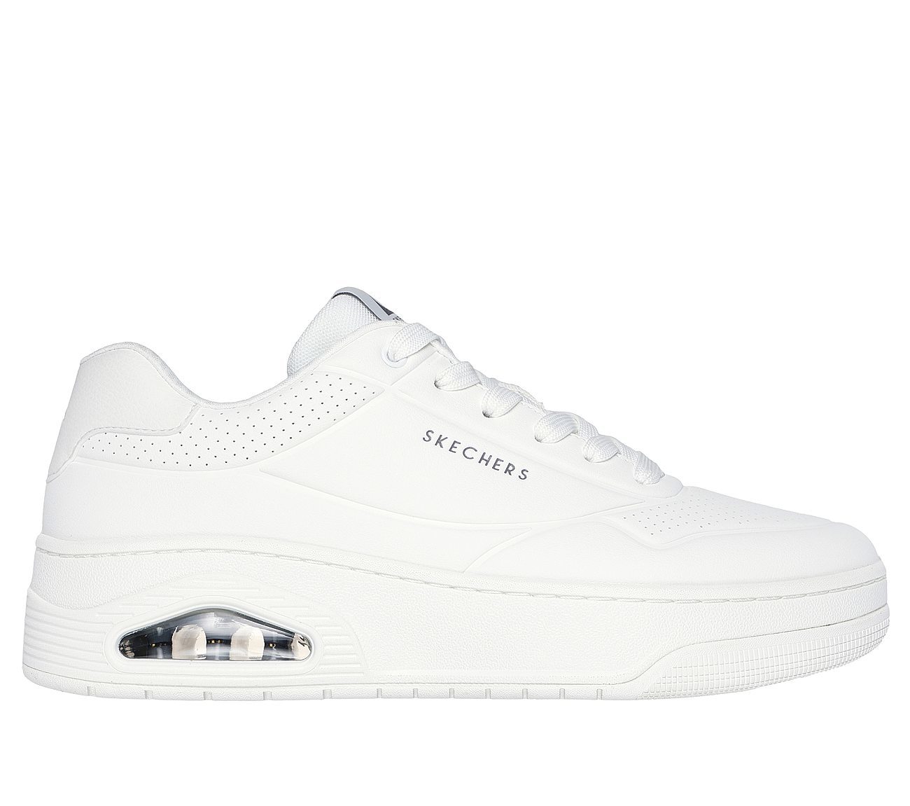 Skechers Παπούτσι Ανδρικό - Uno Court- 183145-WHT White - Image 5