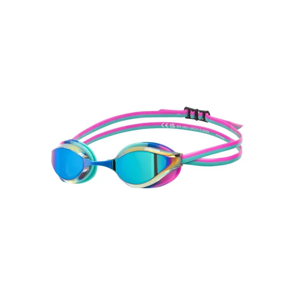 Arena Unisex Αγωνιστικά Γυαλάκια Κολύμβησης - Python Mirror - 1E763-116 - Lightblue