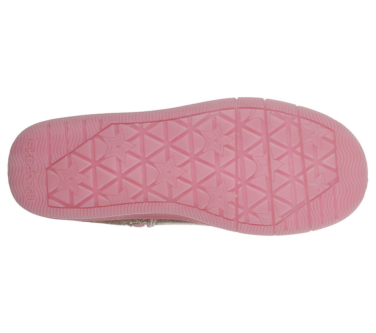 Skechers Μποτάκι Γιά Κορίτσι -Twinkle Toes: Glitzy Glam - Sparkle Hearts 20058-GDPK Gold - Image 3