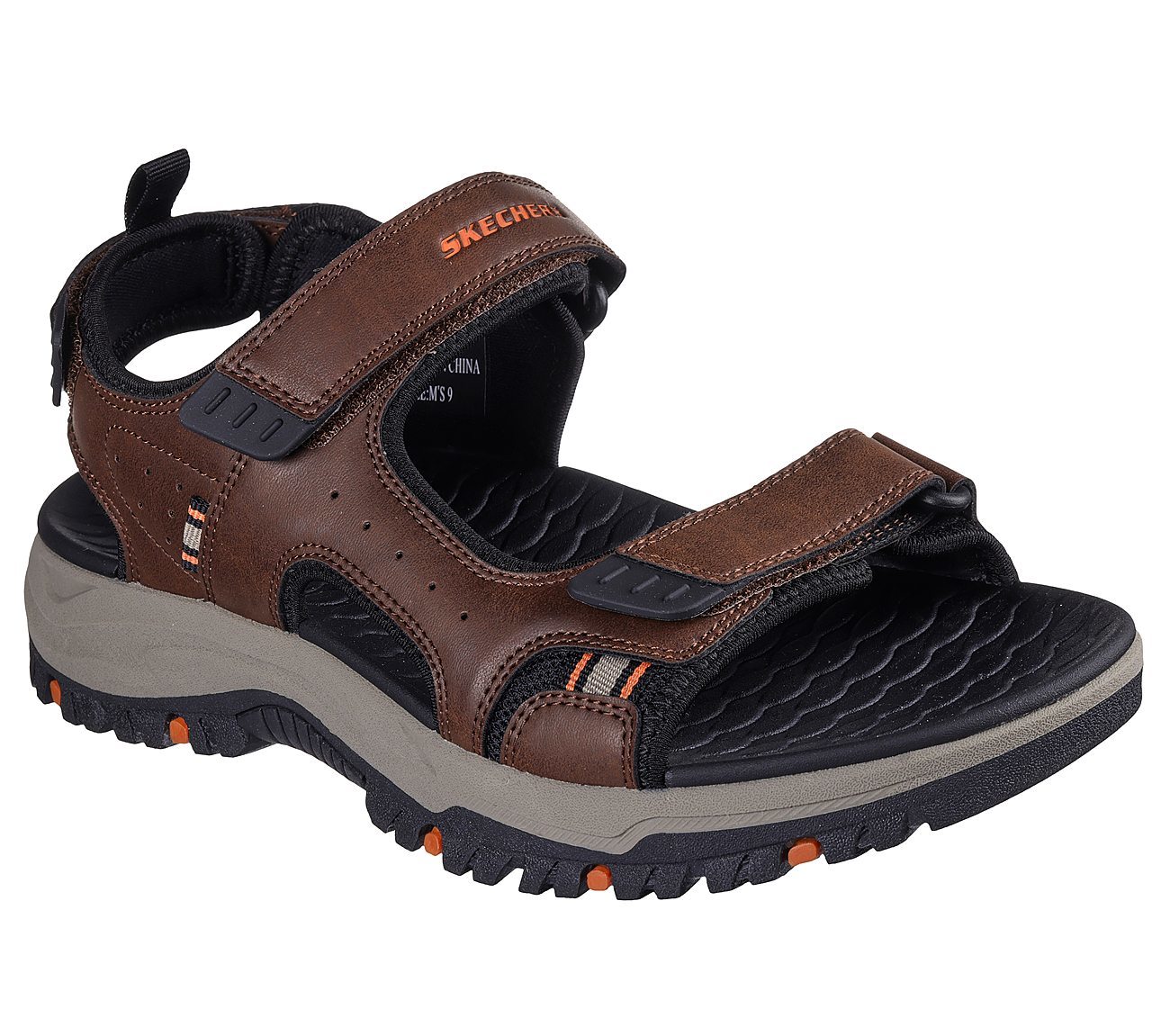 Skechers Πέδιλο Ανδρικό - Relaxed Fit: Prewitt - Rigdon - 205139-BRBK BROWN