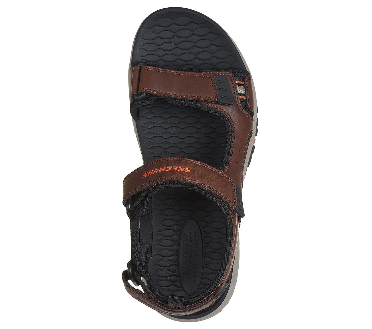 Skechers Πέδιλο Ανδρικό - Relaxed Fit: Prewitt - Rigdon - 205139-BRBK BROWN - Image 3