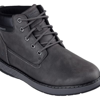 Skechers Μποτάκι Ανδρικό - Relaxed Fit: Garlan - Deno 205235-CHAR  GRAY