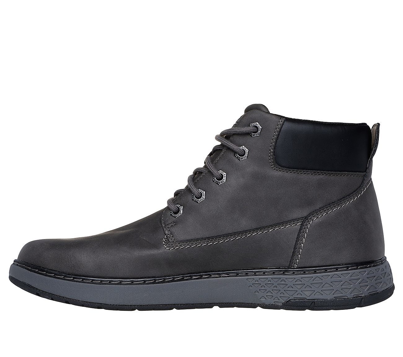 Skechers Μποτάκι Ανδρικό - Relaxed Fit: Garlan - Deno 205235-CHAR GRAY - Image 2