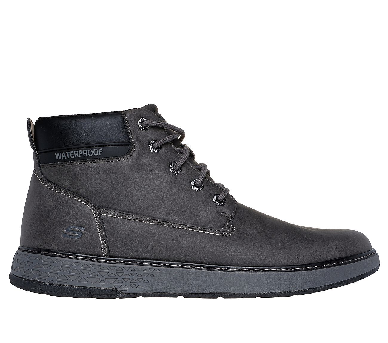Skechers Μποτάκι Ανδρικό - Relaxed Fit: Garlan - Deno 205235-CHAR GRAY - Image 5