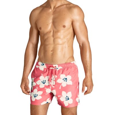 Bjorn Borg Ανδρικό Μαγιό- Sylvester loose Swim Short 1p - Floral Sunkist Coral