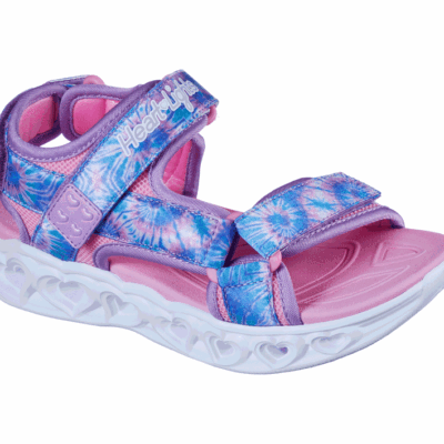 Skechers Πέδιλο Γιά Κορίτσι - S Lights: Heart Lights Sandal - Color Groove 302160L-LVMT