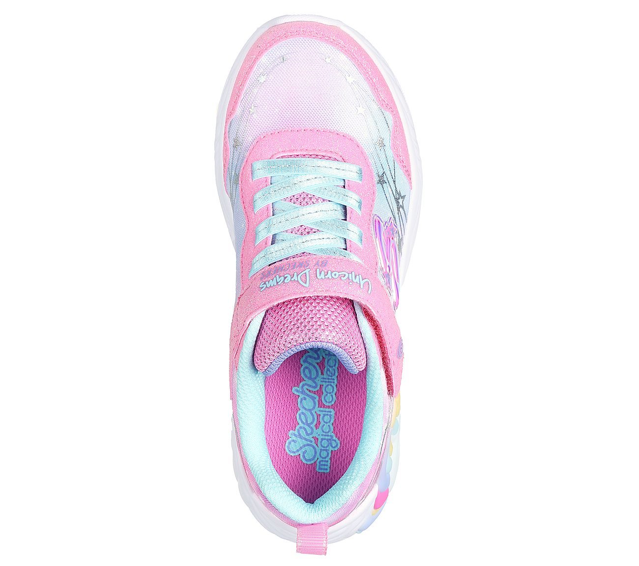 Skechers Παπούτσι για Κορίτσι - S Lights: Unicorn Dreams - Wishful Magic - 302299L-PKTQ Pink - Image 4