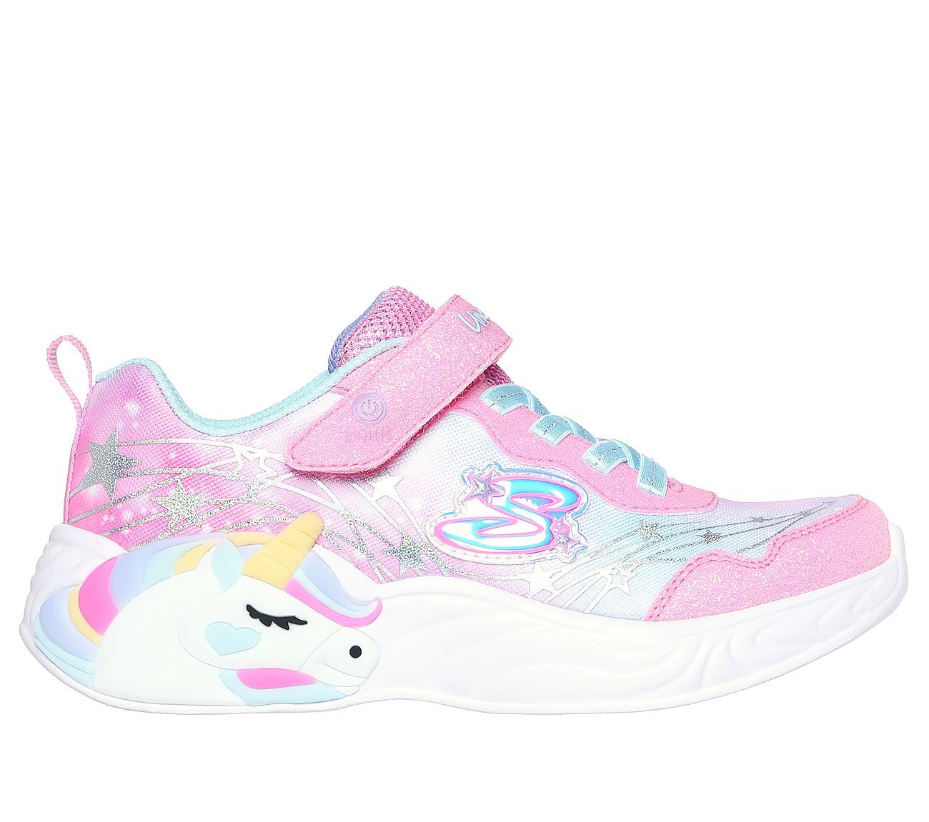 Skechers Παπούτσι για Κορίτσι - S Lights: Unicorn Dreams - Wishful Magic - 302299L-PKTQ Pink - Image 5