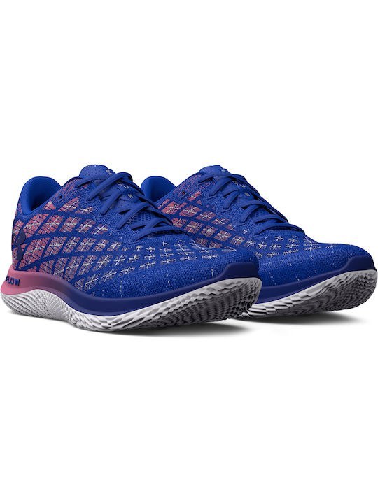 Under Armour Παπούτσι Ανδρικό - FLOW Velociti WIND 2 RNA - 3026579-400 - Versa Blue Pace Pink Bauha - Image 2