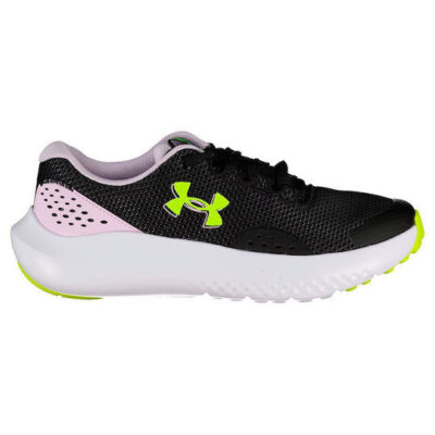 Under Armour Παιδικό Παπούτσι Για Κορίτσι - UA GGS Surge 4 - 3027108-001 - Black Yellow Lila