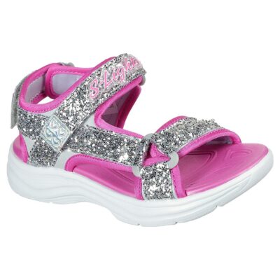 Skechers Πέδιλο  Γιά Κορίτσι - Glimmer Kicks - Glittery Glam 302965L-SLHP Silver