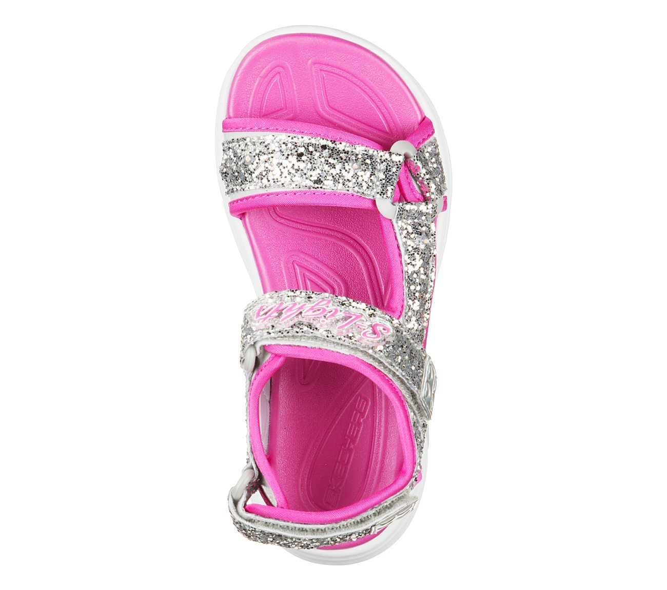 Skechers Πέδιλο Γιά Κορίτσι - Glimmer Kicks - Glittery Glam 302965L-SLHP Silver - Image 2