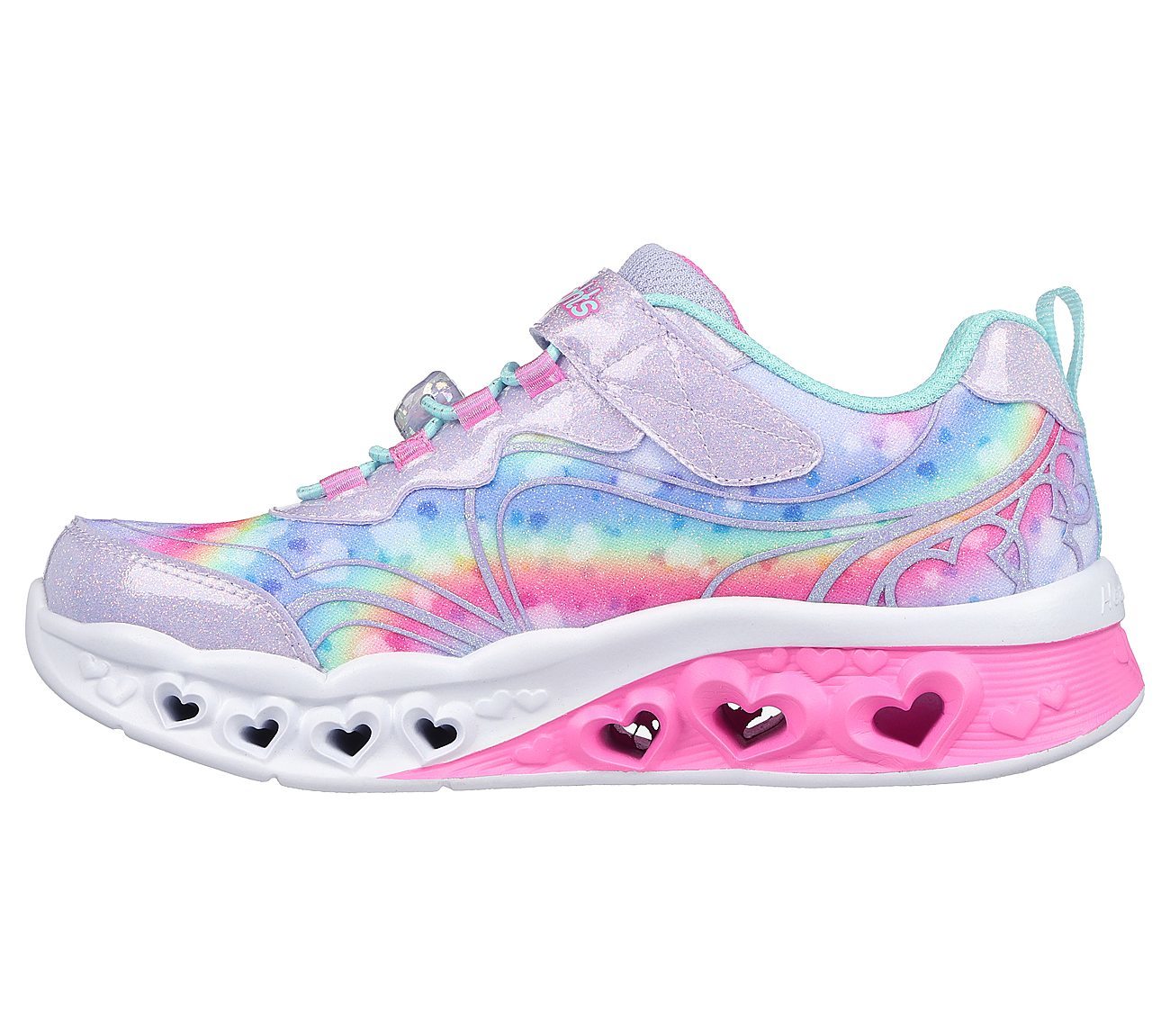 Skechers Παπούτσι για Κορίτσι - Flutter Heart Lights - Groovy Swirl - 303253L-LVAQ PURPLE - Image 2