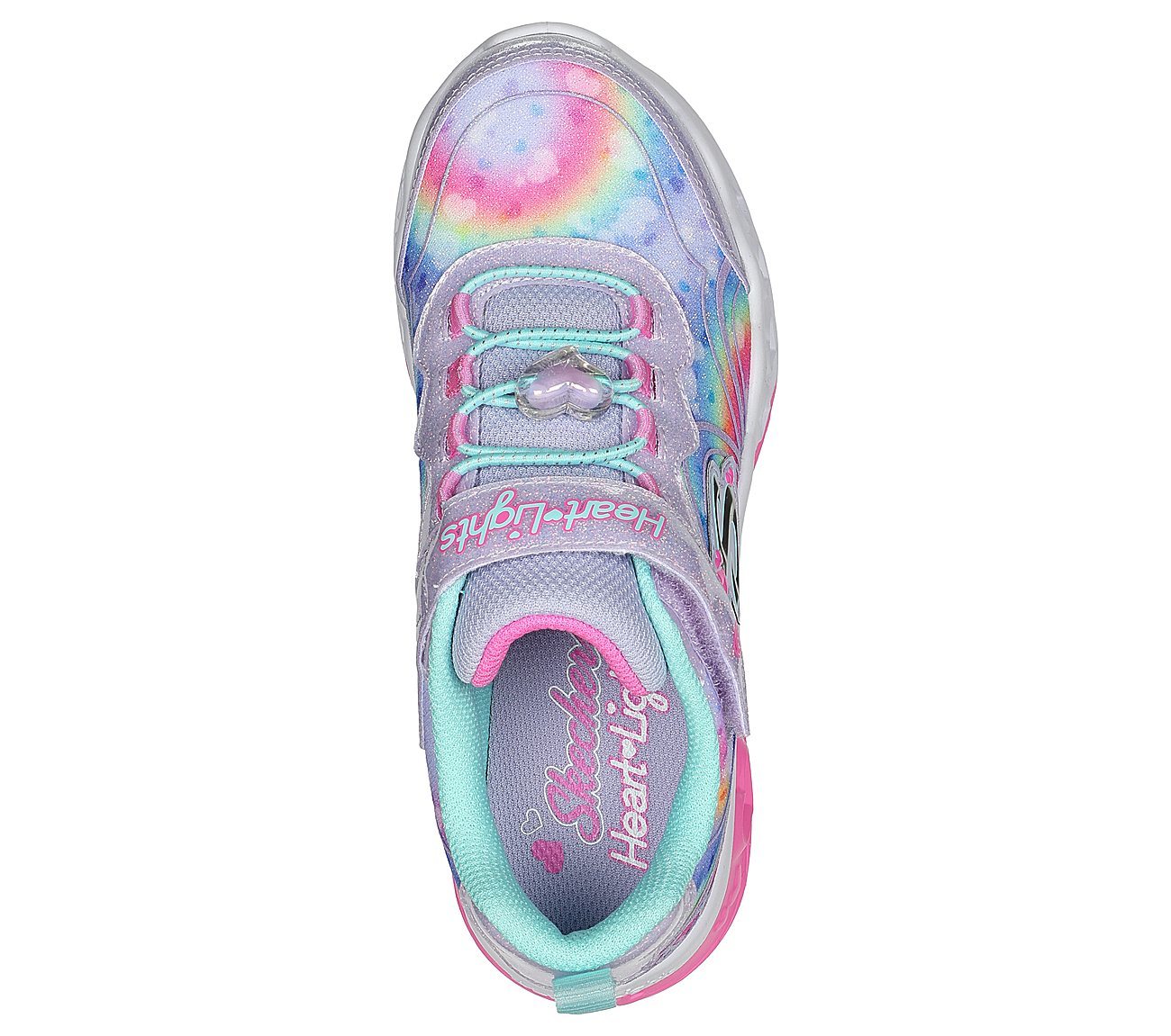 Skechers Παπούτσι για Κορίτσι - Flutter Heart Lights - Groovy Swirl - 303253L-LVAQ PURPLE - Image 4
