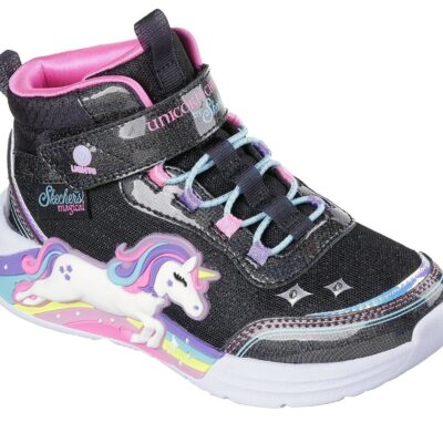 Skechers Μποτάκι Παιδικό Για Κορίτσι - Unicorn Chaser 303302L-BKMT  BLACK