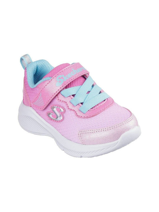 Skechers Παπούτσι Παιδικό Για Κορίτσι - Sole Swifters Gore & Strap Ombre Mesh - 303579N-PKLB - Pink - Image 3