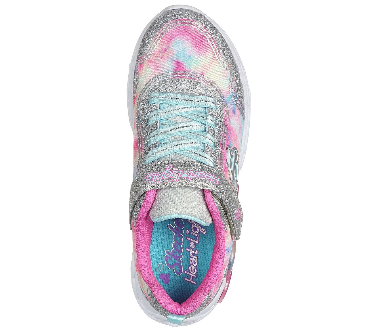 Skechers Παπούτσι για Κορίτσι - Infinite Heart Lights: Color Lovin 303753L-SMLT SILVER - Image 4