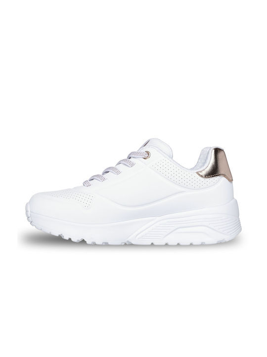 Skechers Παπούτσι Παιδικό Για Κορίτσι - Uno Lite Embossed Closure & Metallic - 310384L-WHT - White - Image 2