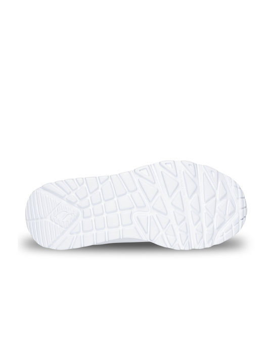 Skechers Παπούτσι Παιδικό Για Κορίτσι - Uno Lite Embossed Closure & Metallic - 310384L-WHT - White - Image 4