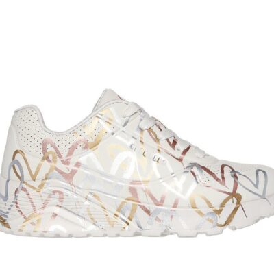 Skechers Παπούτσι Παιδικό Για Κορίτσι - Uno Lite Metallic Love - 314067L-NTMT - Beige