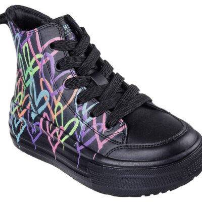 Skechers Παπούτσι Παιδικό Για Κορίτσι - Hyperlift - 314075L-BKMT - Black