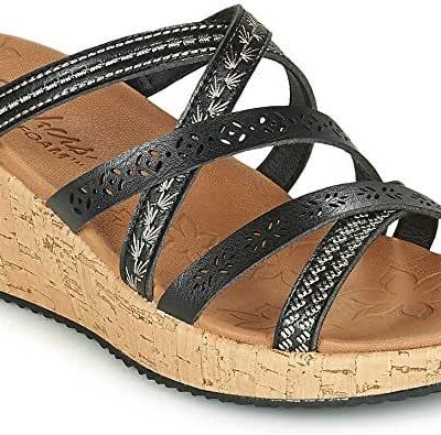 Skechers Πέδιλο-Σανδάλι Γυναικείο - Beverlee - Tiger Posse  31714_BLK Black
