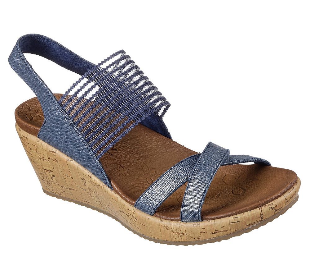 Skechers Πλατφόρμα Γυναικεία - Beverlee - High Tea 31723-NVY Navy