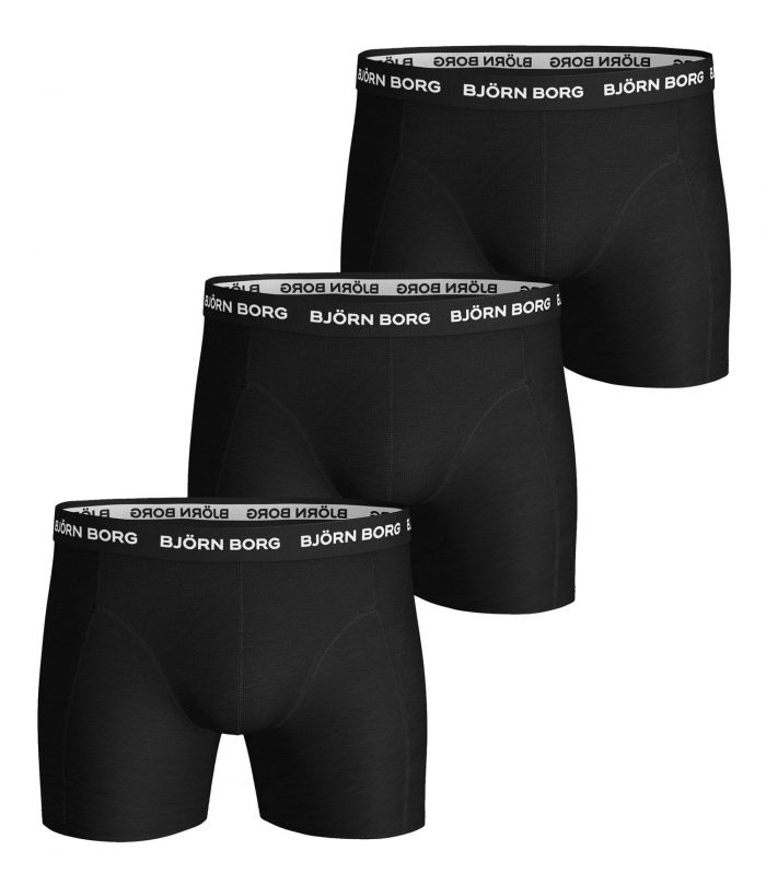 Bjorn Borg Ανδρικά Εσώρουχα 3τεμ. - Essential Boxer 3p - 9999-1024-90011 - Black