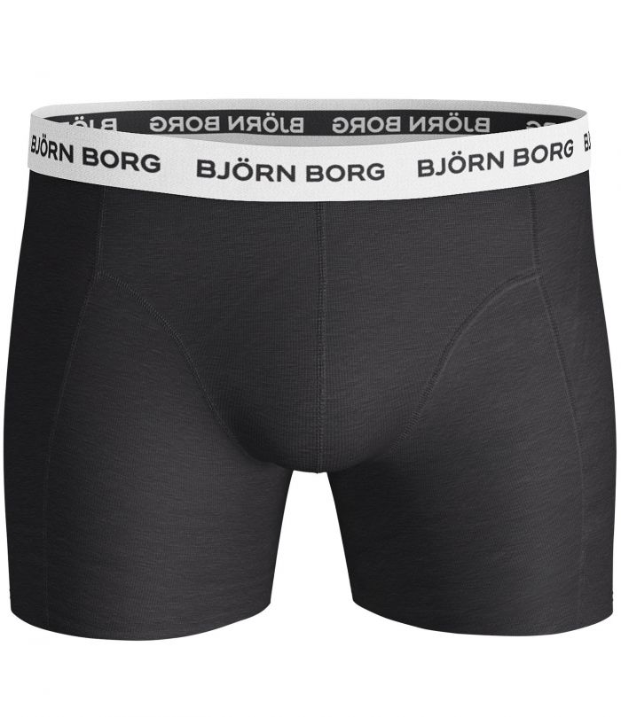 Bjorn Borg Ανδρικά Εσώρουχα 3τεμ. - Shorts Contrast Solid 3 Pieces - 9999-1028-90011 - Black - Image 2