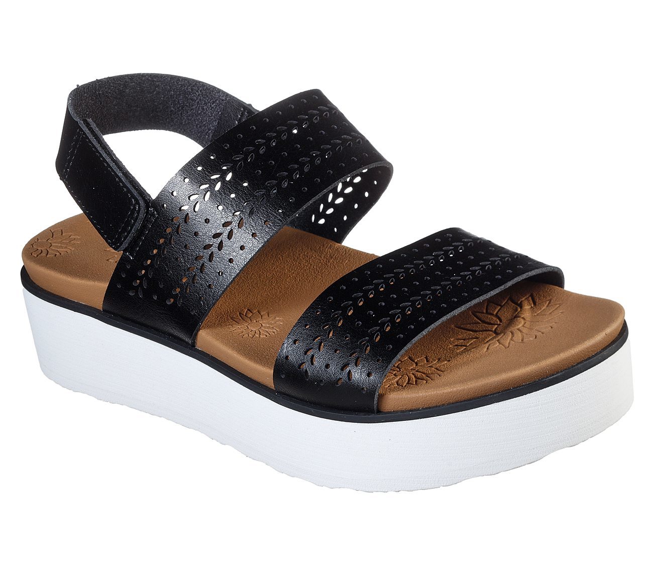 Skechers Πέδιλο-Σανδάλι Γυναικείο - Summer Rose - Blissed Out 33245-BLK Black