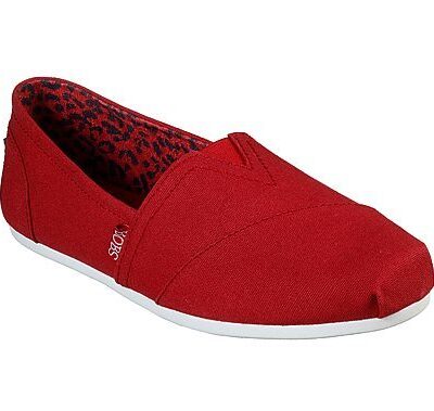 Skechers Γυναικείες Εσπαντρίγιες - BOBS Plush - Peace and Love 33645-DKRD