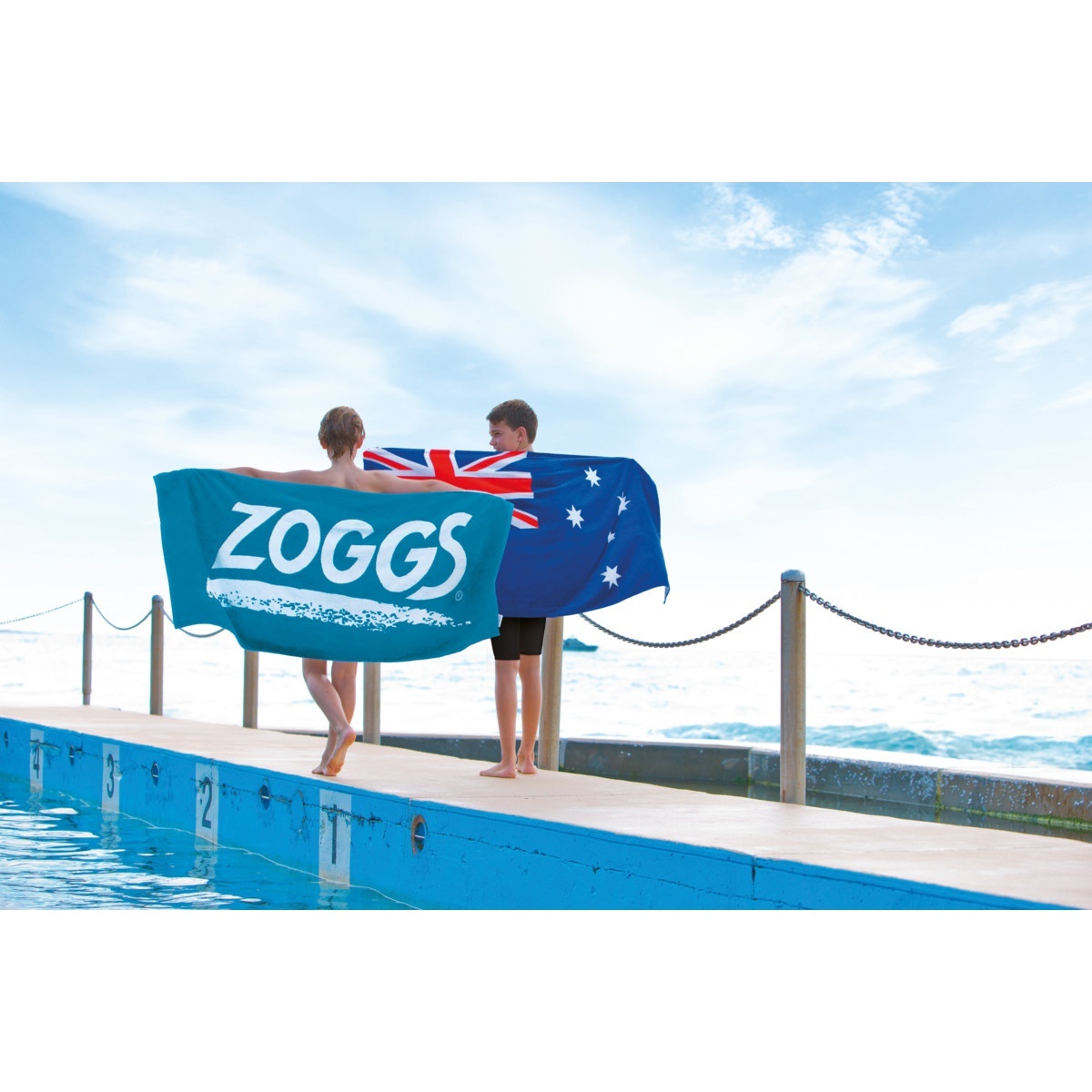 Zoggs Πετσέτα - Πετσέτα Πισίνας 80Χ40cm - 3640020 - Blue - Image 2