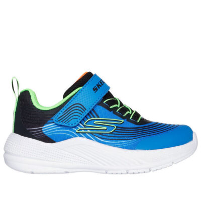 Skechers Παπούτσι Παιδικό Για Αγόρι - Microspec Advance Toddler Gore Strap - 403926N-BLLM - Blue