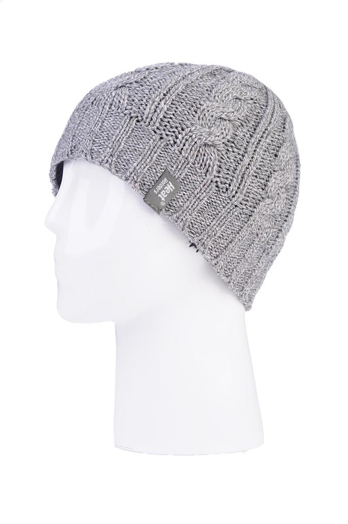 Heat Holders Γυναικείος Σκούφος - Cable Hat - Twist - 80113-0506 - Light Grey - Image 2