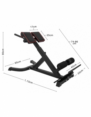 Amila Πάγκος Γυμναστικής Ραχιαίων BE600 - 43906-Black - Image 4