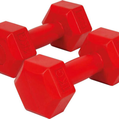 Amila Αλτήρας Εξάγωνος - Plastic Series 1kg (Ζευγάρι) - Red - 44530