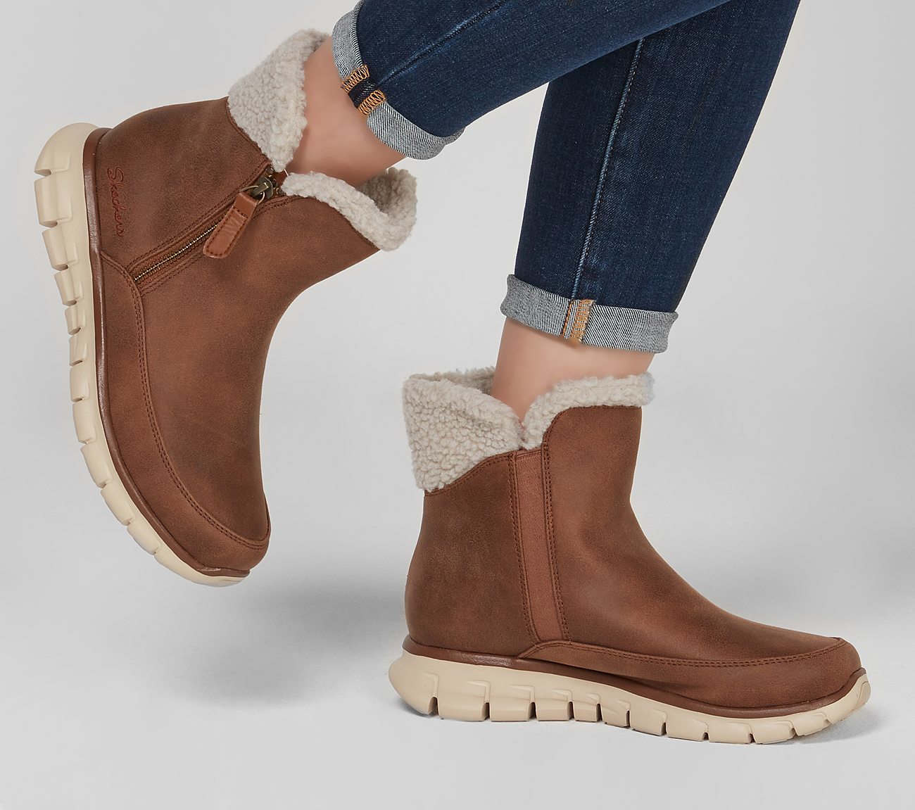 Skechers Μποτάκι Γυναικείο - Synergy - Collab 44779-CSNT Brown - Image 2