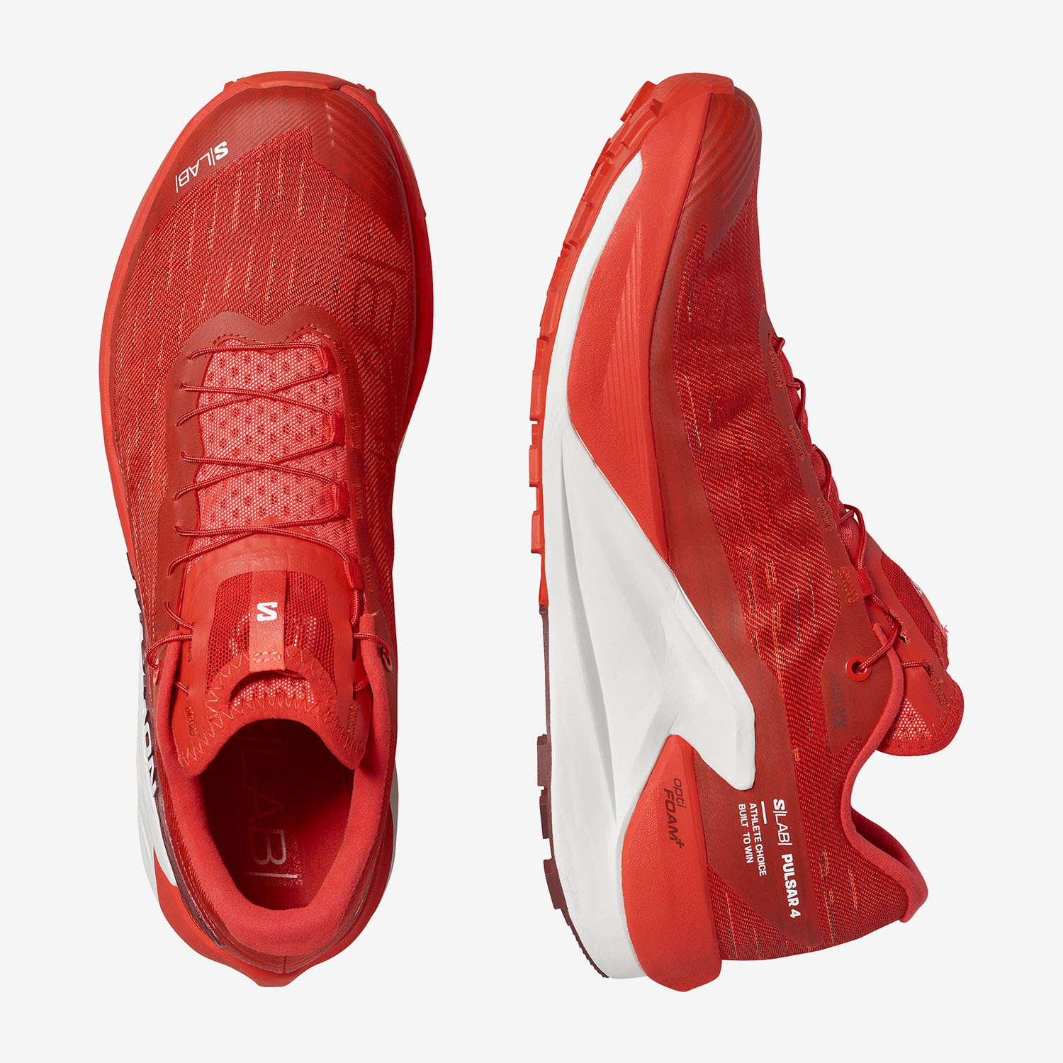 Salomon Unisex Παπούτσια Ορεινού Τρεξίματος - S/LAB PULSAR 4 - 477703 Fiery Red Vanilla Ice - Image 2