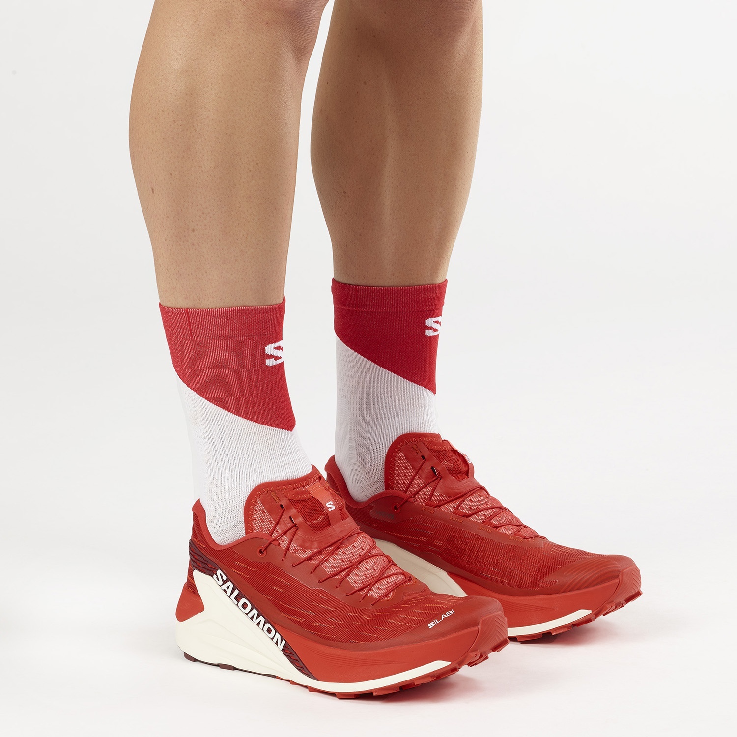 Salomon Unisex Παπούτσια Ορεινού Τρεξίματος - S/LAB PULSAR 4 - 477703 Fiery Red Vanilla Ice - Image 7