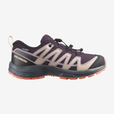 Salomon Παπούτσι Παιδικό Αδιάβροχο - XA PRO V8 WATERPROOF - 478571  ΚΑΦΕ Plum Kitten