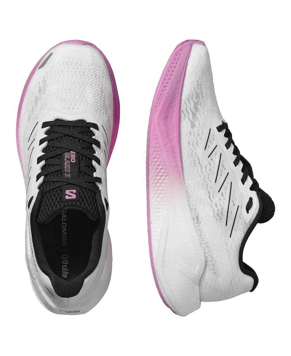 Salomon Παπούτσι Γυναικείο τρεξίματος Aero Blaze 3 - 479757 White - Black - Cyclamen - Image 4