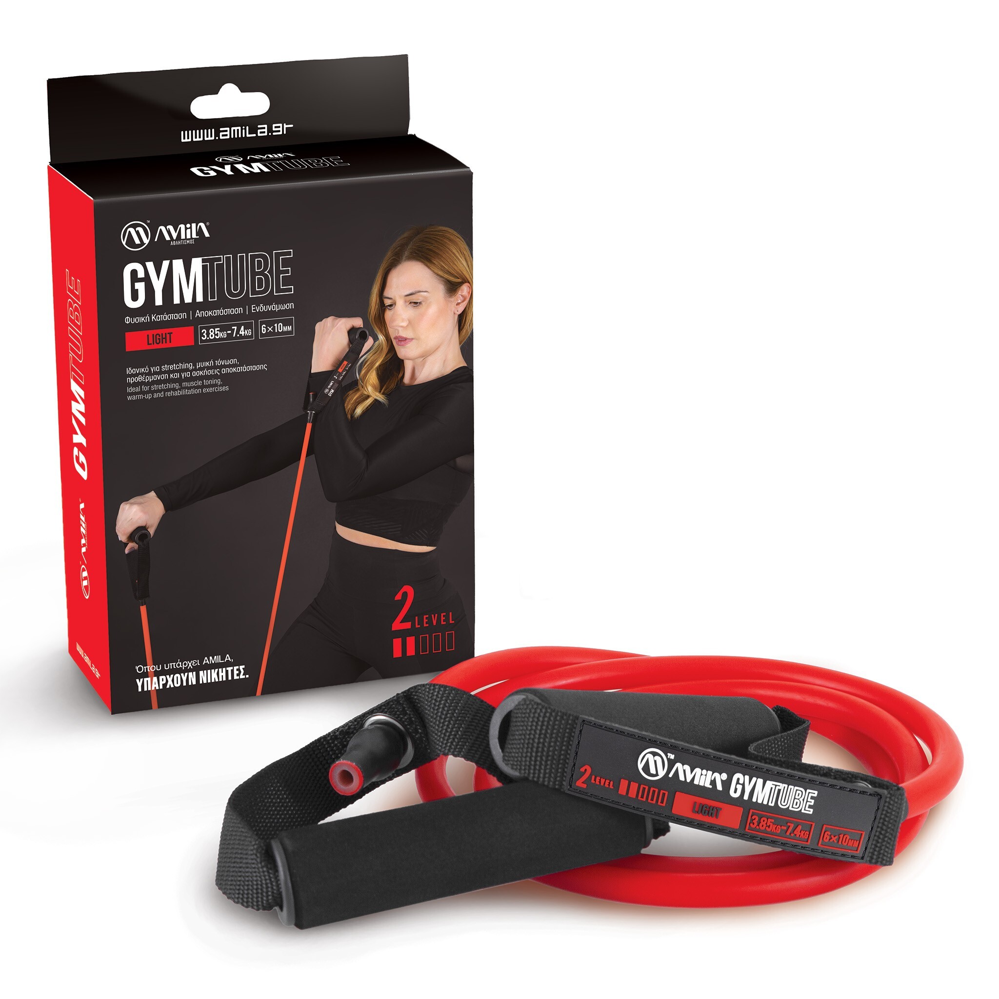 Amila Λάστιχο Amila GymTube Light - 48126 - Red - Image 2