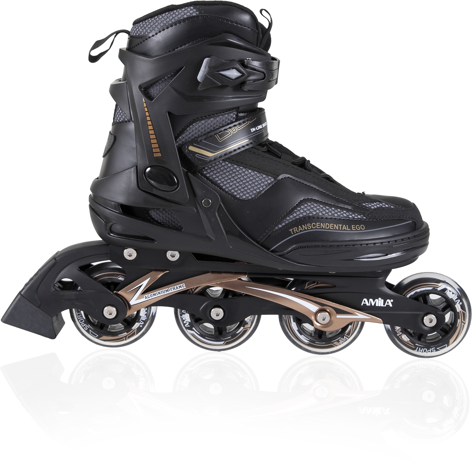Amila Inline Rollers - Size 44 - Black - 49075