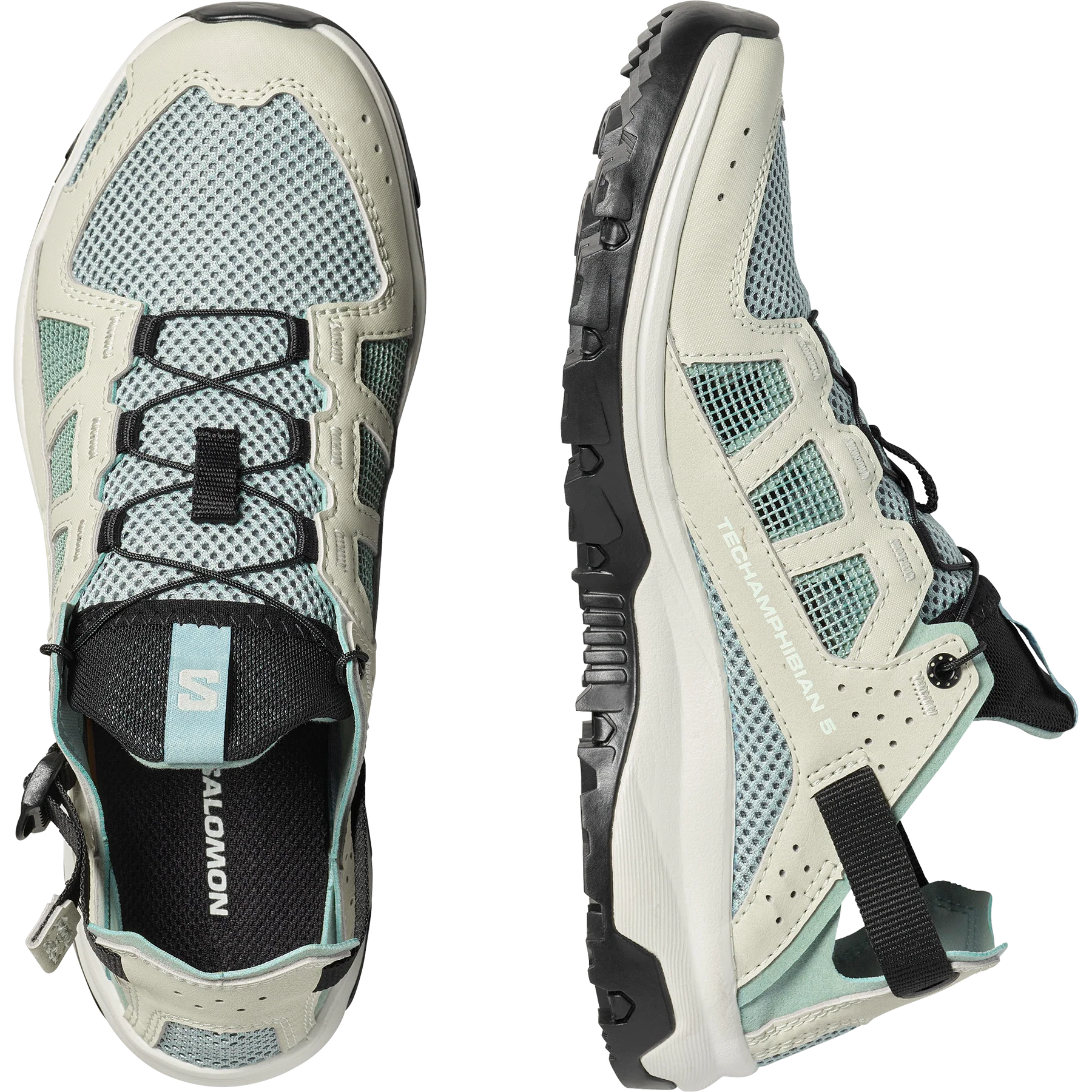 Salomon Γυναικεία Αμφίβια Παπούτσια - TECHAMPHIBIAN 5 - 491107 Green Milieu Sea Foam - Image 2