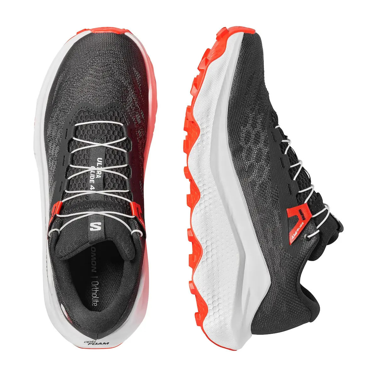 Salomon Ανδρικά Παπούτσια Ορεινού Τρεξίματος - ULTRA GLIDE 4 - 491413 BLACK WHITE FIERY RED - Image 2