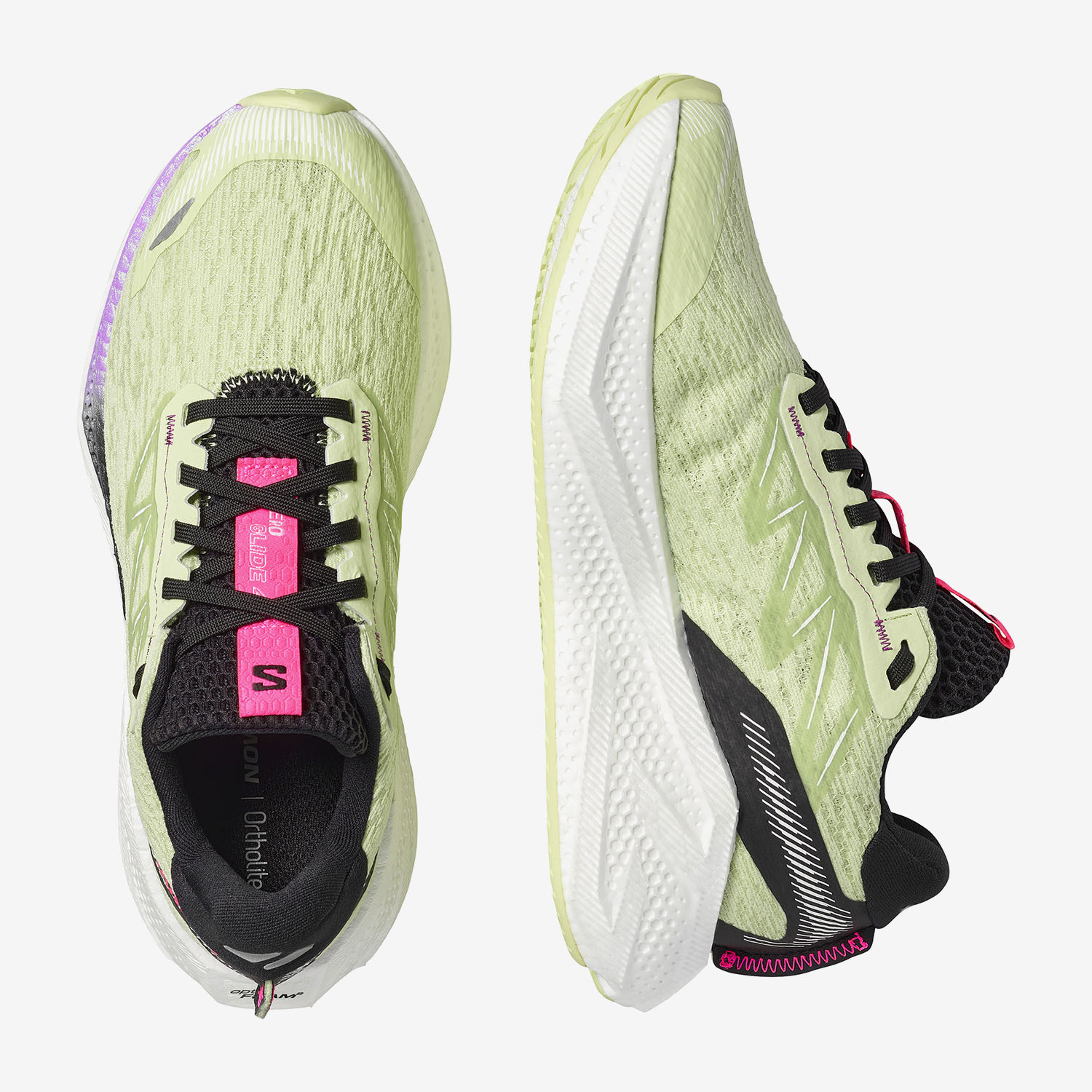 Salomon Γυναικεία Παπούτσια Τρεξίματος Δρόμου - AERO GLIDE 4 - 491515 Butterfly White - Image 2