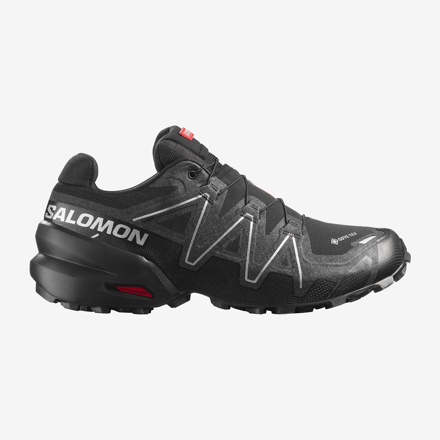 Salomon Unisex Παπούτσια Ορεινού Τρεξίματος - SPEEDCROSS 6 GORE-TEX 2 - 491590 Black Silver