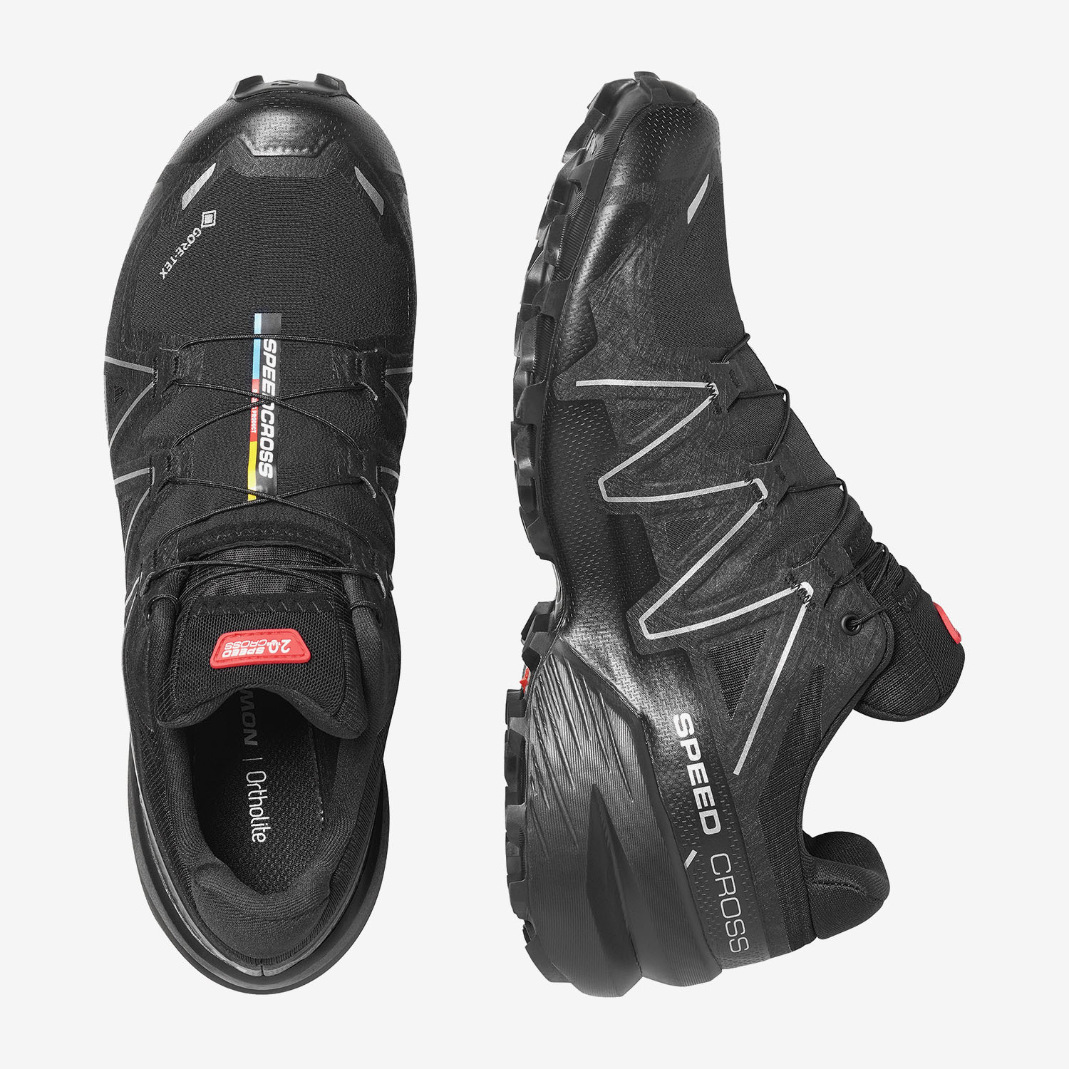 Salomon Unisex Παπούτσια Ορεινού Τρεξίματος - SPEEDCROSS 6 GORE-TEX 2 - 491590 Black Silver - Image 2