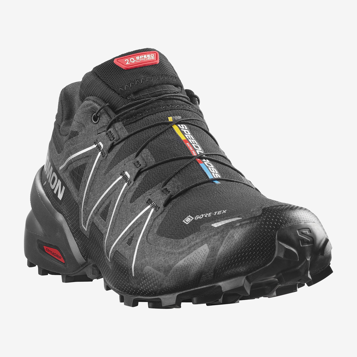Salomon Unisex Παπούτσια Ορεινού Τρεξίματος - SPEEDCROSS 6 GORE-TEX 2 - 491590 Black Silver - Image 3