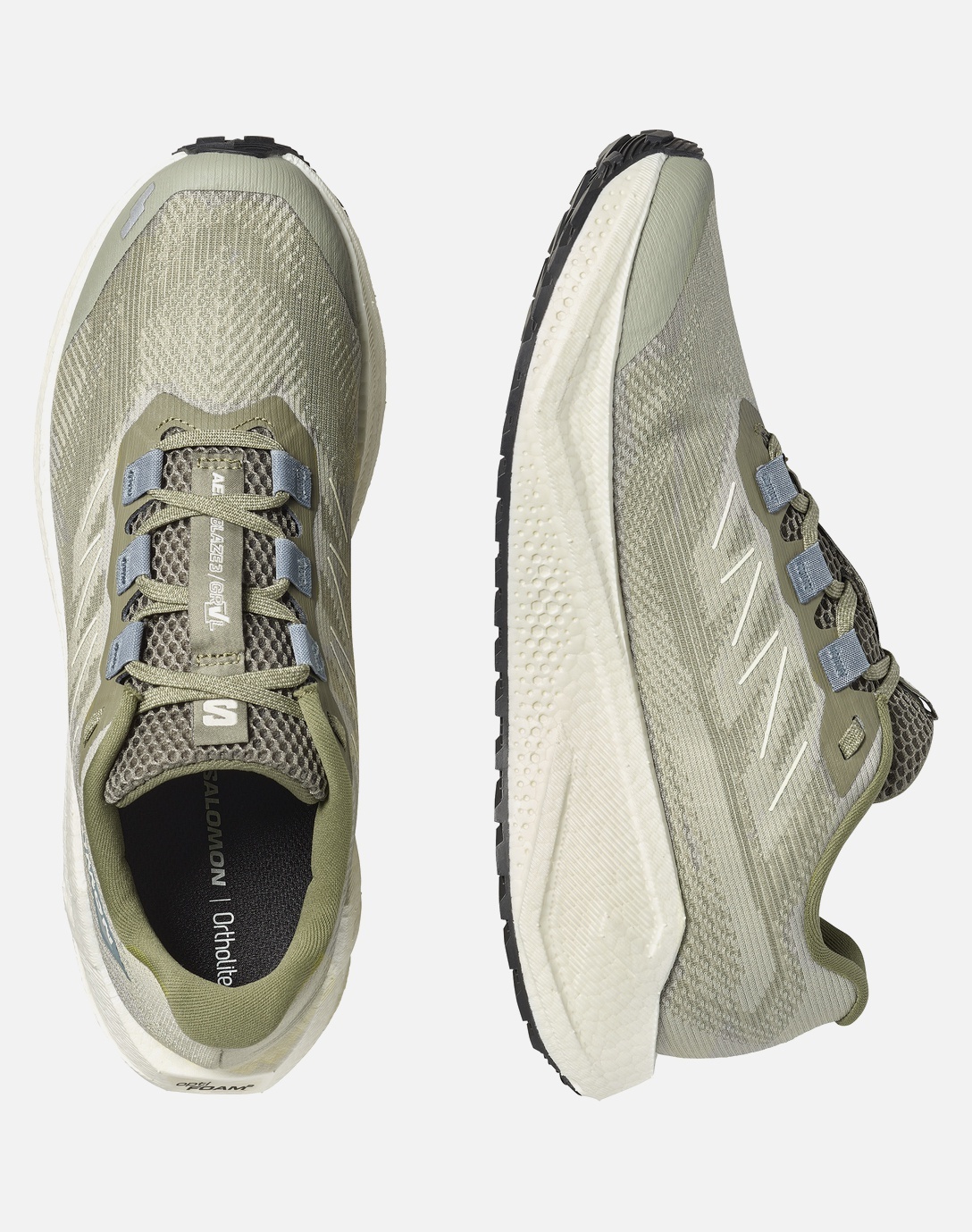 Salomon Ανδρικά παπούτσια για τρέξιμο δρόμου - AERO BLAZE 3 GRVL - 492179 VANILLA ICE DEEP GREEN - Image 5